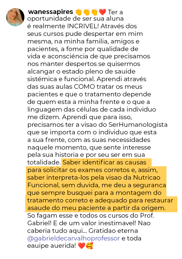 Depoimento de aluno 4