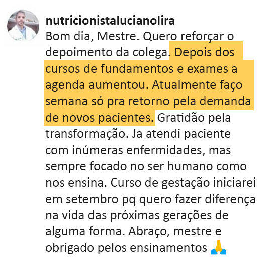 Depoimento de aluno 10